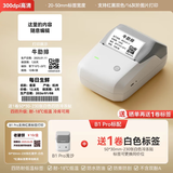 精臣 B1智能标签打印机生产日期商品合格打价格条码服装吊牌热敏不干胶姓名贴纸手持小型超市价签商用 高清B1Pro浅沙+送1卷四防白色标签