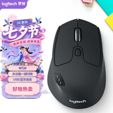 罗技（Logitech）M720 鼠标 无线蓝牙鼠标 办公鼠标 右手鼠标 大手鼠标 优联 黑色 带无线2.4G接收器