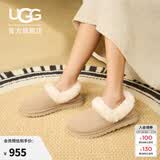 UGG秋季女士时尚舒适茸茸毛圈口平底休闲乐福鞋懒人毛毛鞋1119002 SAN | 沙色 38