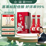 红星二锅头 富贵花开百年酒 兼香型白酒 42度 500ml*2 双支装 送礼