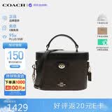 蔻驰（COACH）【品牌直供】奢侈品女包KAY盒子包斜挎包黑CBQ35 生日礼物送女友