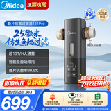 美的（Midea）前置过滤器超15T/h 25微米鱼鳃叠片过滤家用全自动可定时反冲洗防爆免换芯全屋净水器20S-121Pro