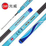 光威（GW）湛霄鱼竿鲢鳙青草鲤大物竿28调综合台钓竿碳素超轻硬钓鱼黑坑手竿 4.8米+金属杆止+旋转竿稍+送礼包 .足尺