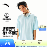 安踏（ANTA）多彩T | 短袖T恤男女夏季圆领上衣2026新款吸湿排汗宽松情侣短T 【经典logo】冰川蓝8103-4 快干棉+透爽科技 L 男175/女170