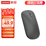 联想（Lenovo）无线鼠标轻音鼠标 Air Handle轻音无线鼠标 便携办公鼠标 风暴灰