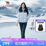 骆驼（CAMEL）【迪丽热巴同款】户外滑雪裤女三防水直筒裤加绒长裤冲锋裤 6806