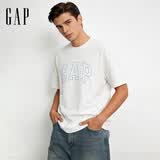 盖璞Gap男女装2026春季新款纯棉logo字母宽松短袖T恤百搭上衣 白色 868224 M (170/92A)亚洲尺码