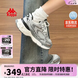 卡帕（Kappa）女鞋增高老爹鞋子女款夏季厚底跑步鞋休闲运动慢跑鞋女 奥运灰 38