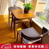 紫叶阳台桌椅三件套家用迷你茶几一桌两椅休闲现代简约藤椅阳台茶桌