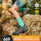 迈乐（Merrell）官方店男女款户外登山徒步鞋减震MOAB 3迈越者轻量防滑耐磨透气 J035881黑灰（男） 41
