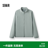 森马（Semir）王安宇同款外套男秋冬双面绒感针织夹克25保温摇粒绒109725108202