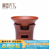 藏壶天下宜兴紫砂茶具 原矿紫砂漏斗 茶滤网 手工紫砂茶漏 过滤茶漏斗/单 红泥镂空