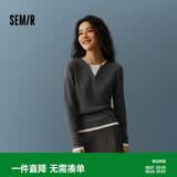 森马（Semir）森马毛衣女短款假两件含羊毛针织衫24冬新款保暖内搭109724107015