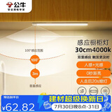 公牛（BULL）感应橱柜灯衣柜灯LED人感光感磁吸 卧室床沿玄关小夜灯30CM4000K