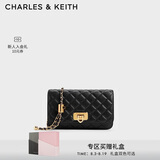 CHARLES&KEITH经典菱格链条小方包单肩斜挎包包女包七夕礼物送女友CK2-70160131