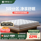 雅兰床垫5A级十大床垫品牌乳胶弹簧床垫1.8米x2米席梦思深睡智享版3.0 【主推升级款】深睡·舒眠【23cm】双重防螨三区合一 1.5米x2米(注意长度)