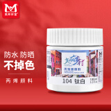 美邦祈富丙烯颜料100ml钛白墙绘涂鸦防水防晒不掉色肌理画颜料美丽乡村A8055 速写 马克笔绘画