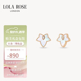 LOLA ROSE罗拉玫瑰常青藤银耳钉耳环耳饰女气质七夕礼物送女友