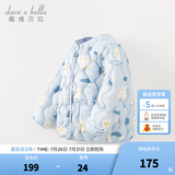 戴维贝拉（DAVE＆BELLA）儿童羽绒服轻薄婴儿秋冬宝宝上衣女孩外套女童羽绒内胆小童服饰 北极熊印花【DB4223467-A】 120 cm（建议身高110-120cm）