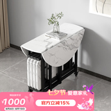 SOFS圆形折叠餐桌椅组合家用小户型多功能伸缩吃饭桌折叠桌简易大圆桌 【组合】1米_1桌4椅