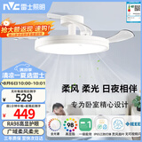 雷士（NVC）LED照明枕边风风扇灯北欧餐厅卧室三防一体1级能效42寸48瓦