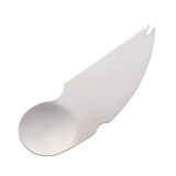 Buyer Star 304不锈钢百香果奇异果刀去皮器猕猴桃挖勺器猕猴桃百香果开果器 猕猴桃开果器（银色）