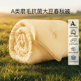 梦洁家纺[70周年]A类]30%大豆春秋被金豆豆(黄)纤维被四季被被填充物1000g