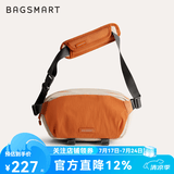 BAGSMART斜挎包大容量相机包男女休闲通勤便携单肩包胸包邮差包户外包送礼 橙色 中包