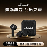 马歇尔（Marshall）MINOR IV耳机 真无线重低音防水无线蓝牙长续航TWS4代耳麦 礼物 minor4 黑色