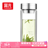 富光双层玻璃杯 大容量高硼硅玻璃泡茶杯子 带茶隔商务办公水杯男女士