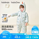 巴拉巴拉balaOne婴儿连体衣宝宝衣服2025冬装羽绒服连帽鹅绒208425120212