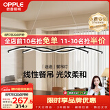 欧普照明（OPPLE）餐厅灯吊灯餐桌饭厅吧台北欧创意极简吊灯时尚简约百搭迷迭黑
