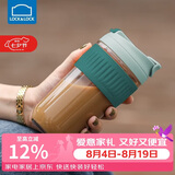 乐扣乐扣（LOCK&LOCK）咖啡杯耐热玻璃水杯子男女学生便携式双饮吸管杯随手杯500ML绿色