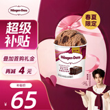 哈根达斯（Haagen-Dazs）【限定新品】巧克力风味布朗尼冰淇淋420ml/桶家庭装