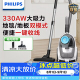 飞利浦（PHILIPS）卧式吸尘器家用清洁机强劲大功率大吸力吸灰吸尘XB2023/81宠物家庭适用