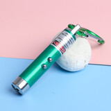 新术激光笔逗猫逗狗玩具户外售楼激光灯三合一红外线LED灯手电验钞灯 绿色（配3颗电池）