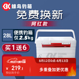 SIMAGO喜曼多钓箱超轻便携28升竞技平盖轻量化多功能可坐白色竞技高配款