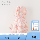 戴维贝拉（DAVE＆BELLA）儿童羽绒服女童上衣男童羽绒衣冬装新款宝宝衣服保暖小童外套 小兔印花【现货】DB4238127 100 cm（建议身高90-100cm）