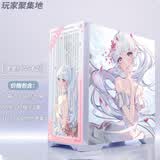 先马（SAMA） 先马颜之神纯白色机箱二次元动漫定制360水冷吹雪联名全家桶游戏电脑主机UV打印 先马定制机箱玻璃全喷板+神里绫华定制