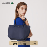 LACOSTE法国鳄鱼女包春夏L1212系列大容量托特包手提单肩包|NF2037PO 141/墨蓝色