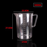 佳人天铖 量杯带刻度量筒奶茶店用具工具专用塑料计量杯家用毫升容量杯 加厚PC5000ml量杯