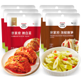 清净园辣白菜40g*3袋+泡椒嫩笋40g*3袋套装韩式风味泡菜下饭菜方便即食