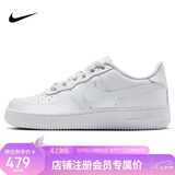 耐克NIKE女子空军一号AF1 百搭大童运动鞋DH2920-111白35.5