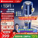 惠尔顿前置过滤器20T大通量过滤25微米反冲洗家用全屋净水器 实时自动清洗刮洗自来水防爆过滤器P0038pro 自行安装【20T-升级25微米精滤】