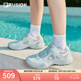 FILAFUSION 斐乐水滴鞋玛丽珍女鞋凉鞋网面透气运动鞋子 黄昏灰/消逝蓝-DA 38