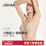 ubras提托侧收大杯文胸罩收副乳大胸显小聚拢防下垂粉底液内衣女 【热卖】可调肩带-裸感肤 XL 1(85E/85F)