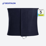 迪卡侬（DECATHLON）护腰带运动健身训练篮球跑步专业收腹束腰薄款腰部护具FICA 午夜黑 20秋冬暴汗新款 均码