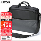 乐上（LEXON）电脑包15.6/16英寸手提公文包男商务笔记本包拼接单肩斜挎包
