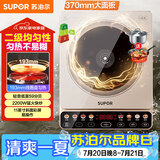 苏泊尔（SUPOR）家用电磁炉电陶炉火锅新型电磁灶大功率大面板防辐减噪炒菜电池炉电磁炉锅一体全套C22-IA813