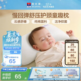 富安娜儿童枕头记忆棉睡眠专用颈椎枕芯慢回弹深度养护睡觉30*21*3cm